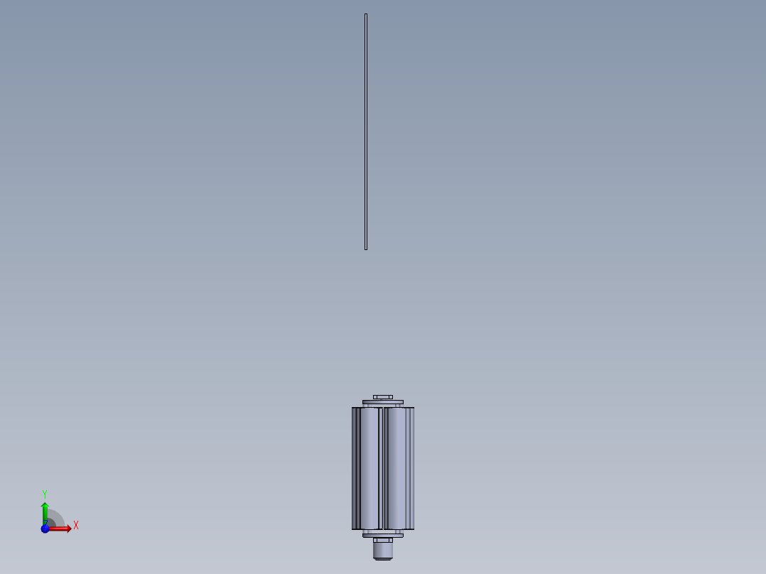 湿式除尘部件前视图