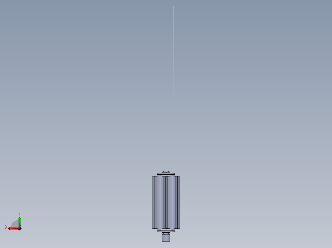 湿式除尘部件后视图