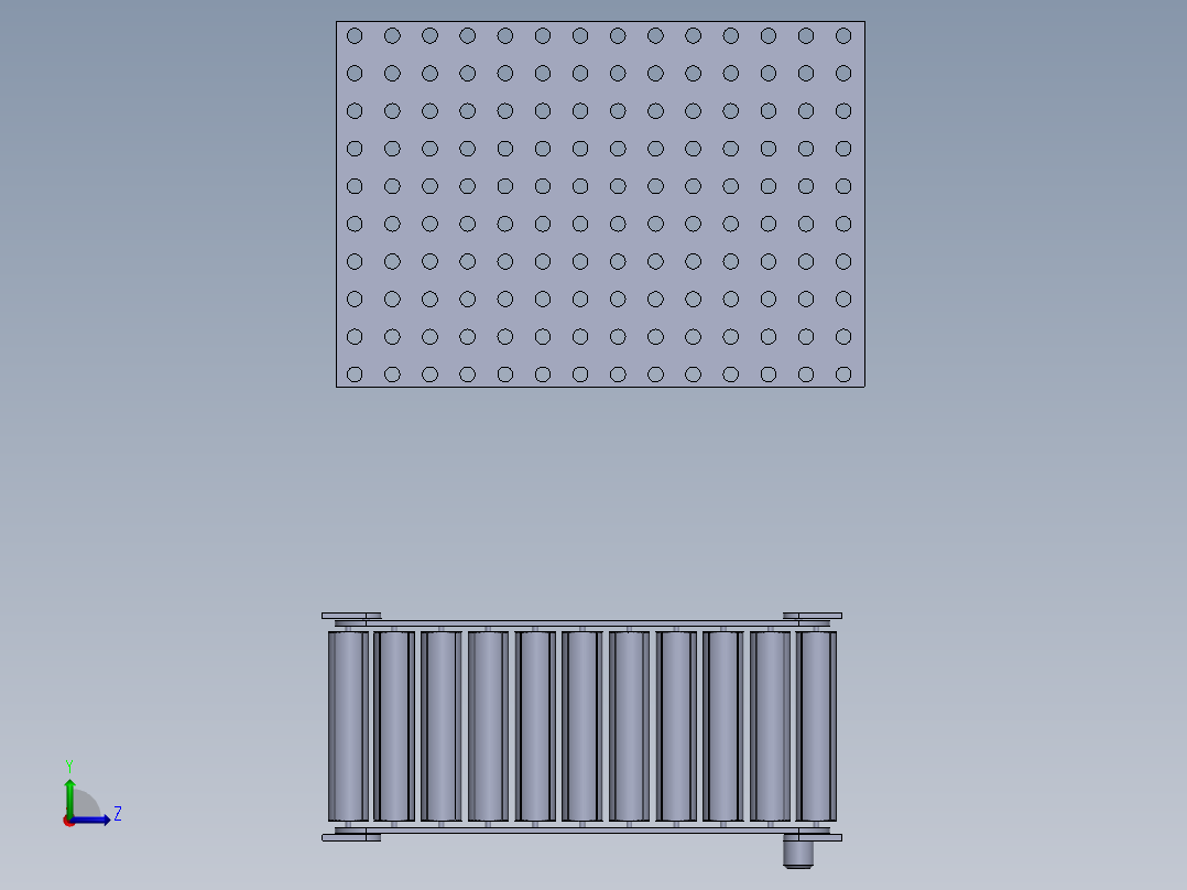 湿式除尘部件左视图