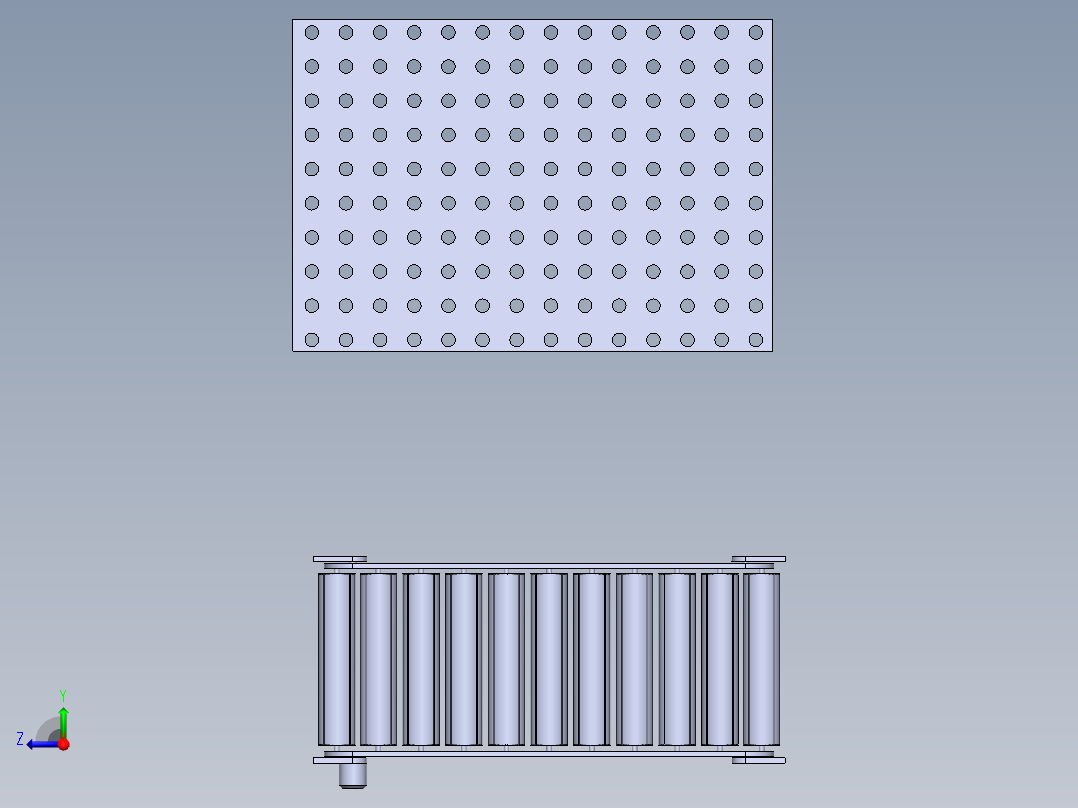 湿式除尘部件右视图