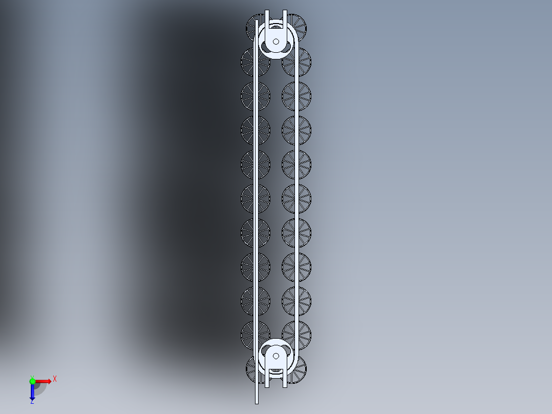 湿式除尘部件俯视图