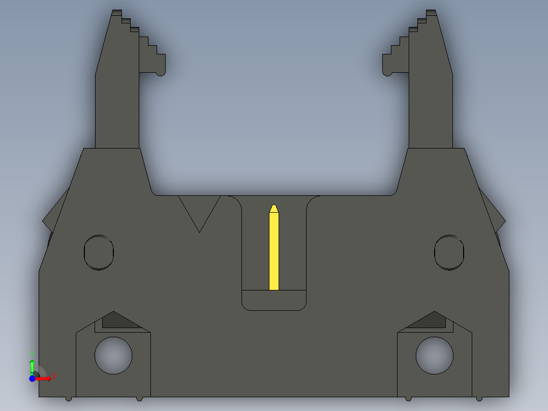 锁存 IDC 连接器前视图