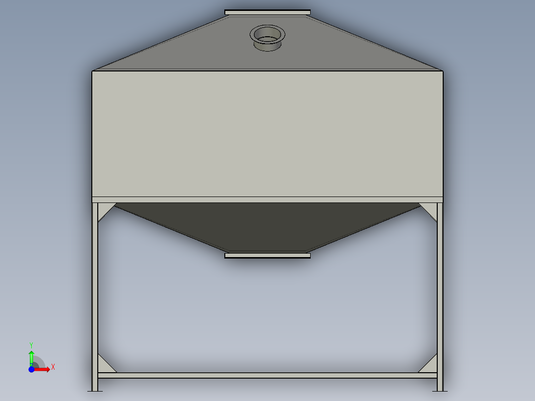 活性炭吸附床前视图