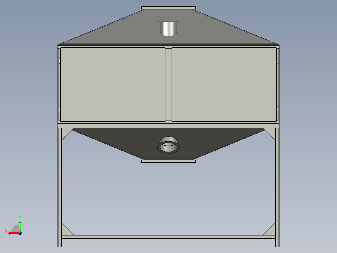 活性炭吸附床后视图