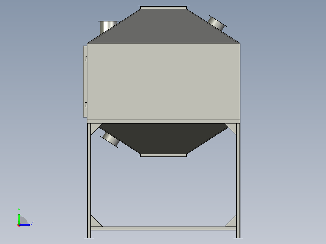活性炭吸附床左视图