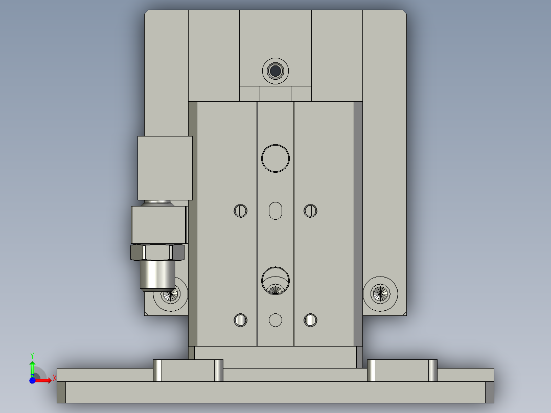 WWJZ-03-入料定位组件前视图