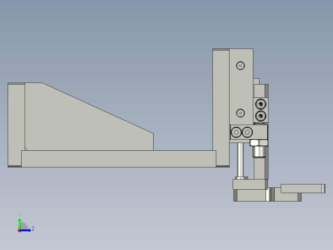WWJZ-03-入料定位组件左视图