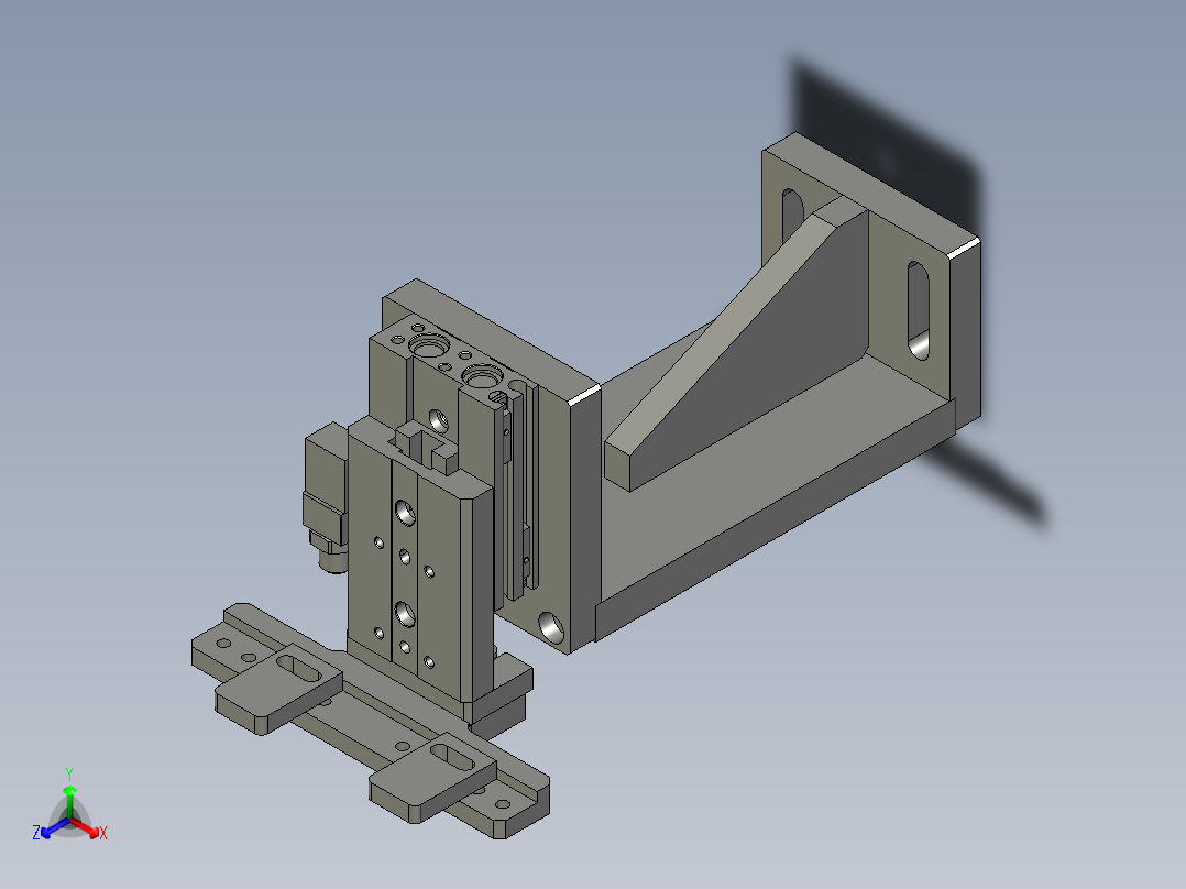 WWJZ-03-入料定位组件正等轴测图