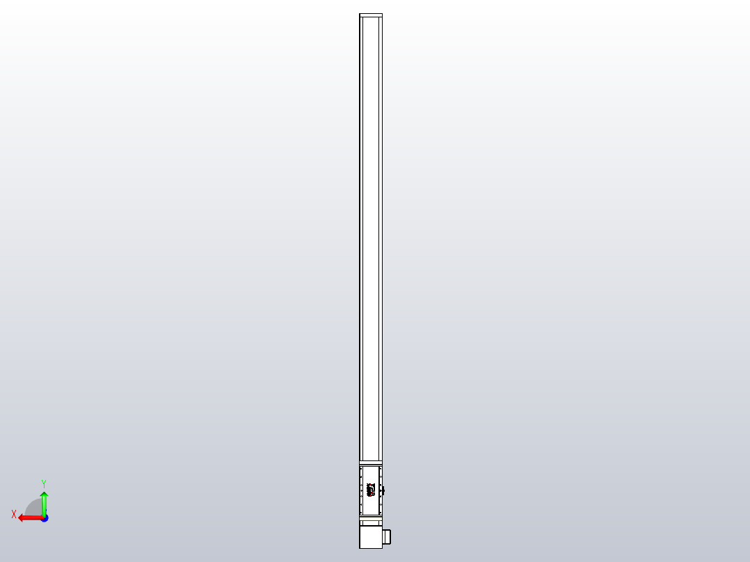 伺服电机集成皮带传动直线执行器TPA-OCB-140-256-L2550-RP-P75-N3后视图