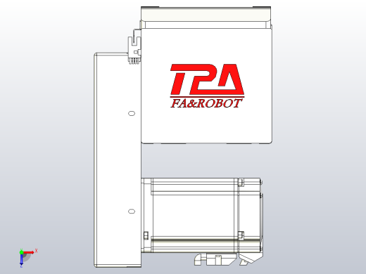 伺服电机集成皮带传动直线执行器TPA-OCB-140-256-L2550-RP-P75-N3俯视缩略图