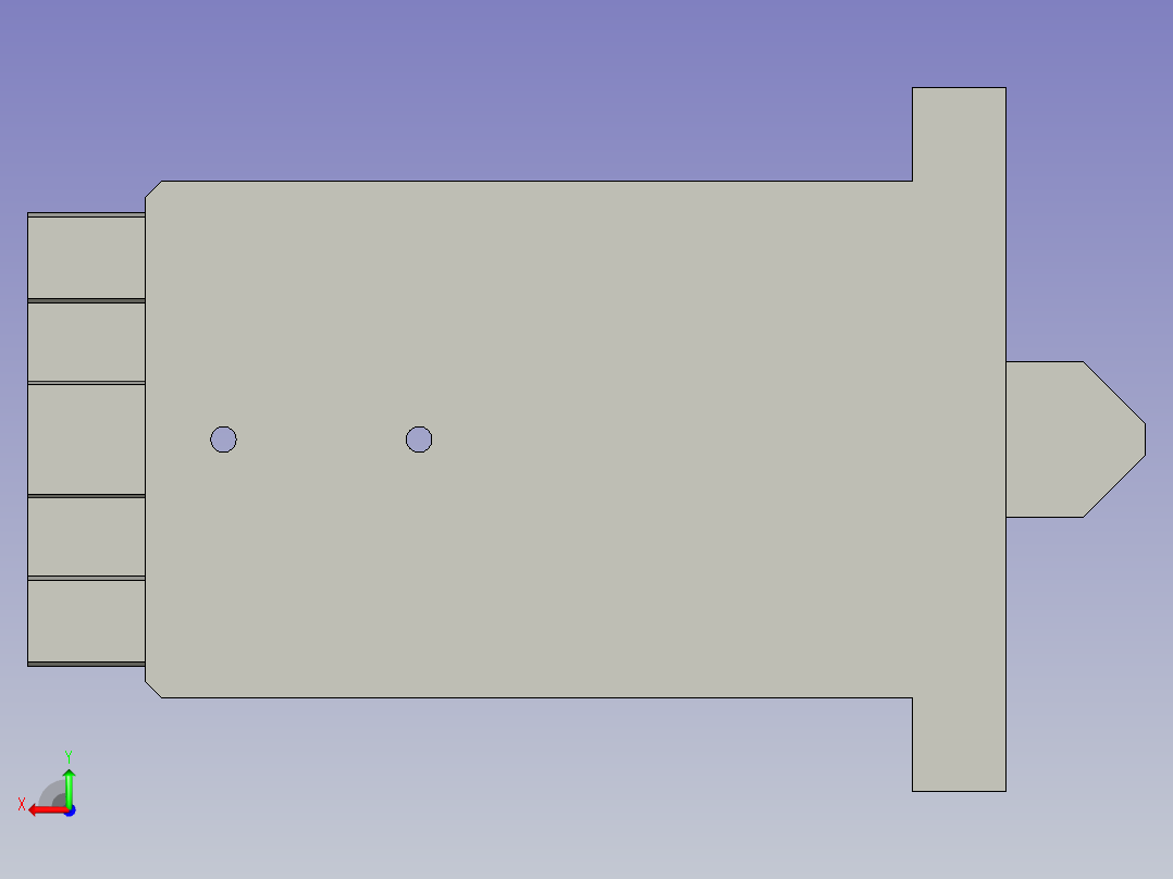 气缸顶正模块后视图