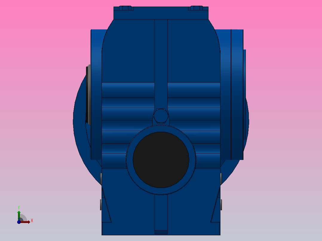 SAZ97ZP蜗轮蜗杆减速机SAZ97-12.75-M1-A-Φ70-P180前视图