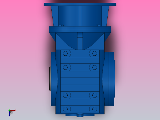 SAZ97ZP蜗轮蜗杆减速机SAZ97-12.75-M1-A-Φ70-P180俯视缩略图