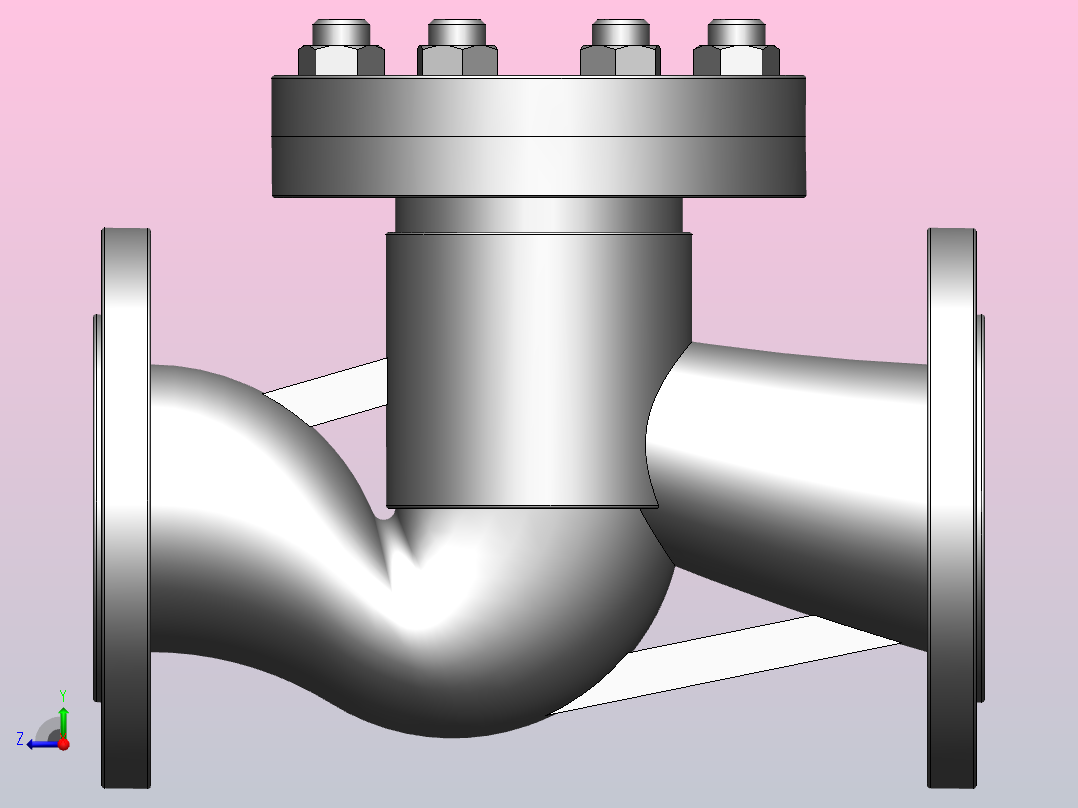升降式止回阀[1.6-DN80-升降式止回阀]右视图