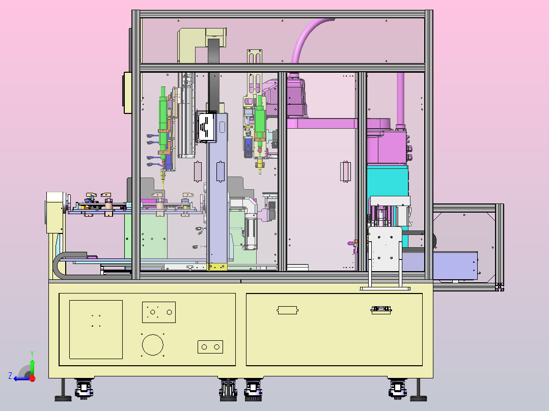 带视觉定位式锁螺丝机右视图
