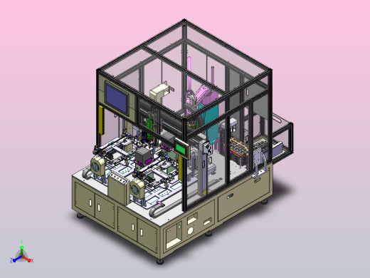 带视觉定位式锁螺丝机正等轴测缩略图