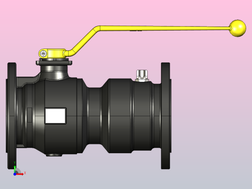带有TAS的法兰球阀结节铸铁球阀带TA法兰结节铁前视缩略图