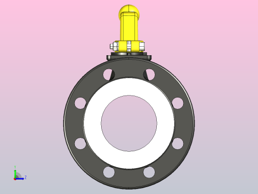 带有TAS的法兰球阀结节铸铁球阀带TA法兰结节铁左视缩略图