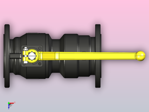 带有TAS的法兰球阀结节铸铁球阀带TA法兰结节铁俯视缩略图