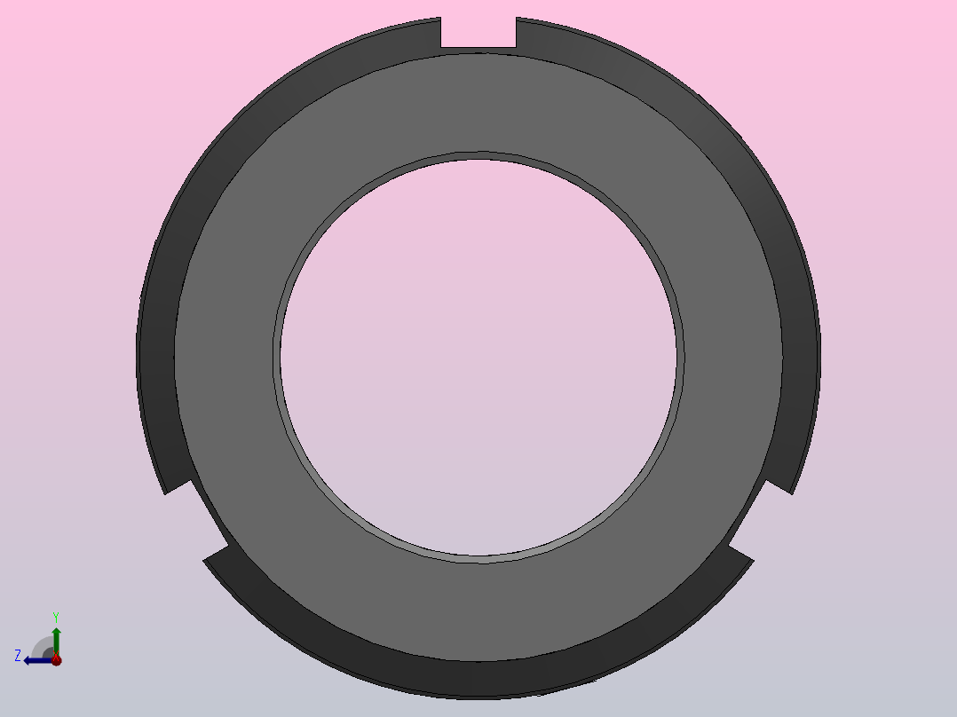 NA轴向锁紧螺母[NA M30x1.5]右视图