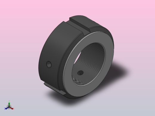 NA轴向锁紧螺母[NA M30x1.5]正等轴测缩略图