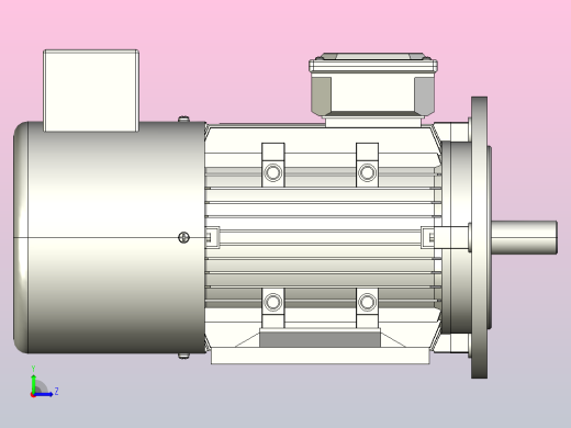 YVF2系列电机B35安装(63～180L)[YVF2-90L-4P-1.5kW-B35]左视缩略图