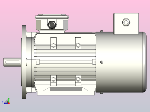 YVF2系列电机B35安装(63～180L)[YVF2-90L-4P-1.5kW-B35]右视缩略图