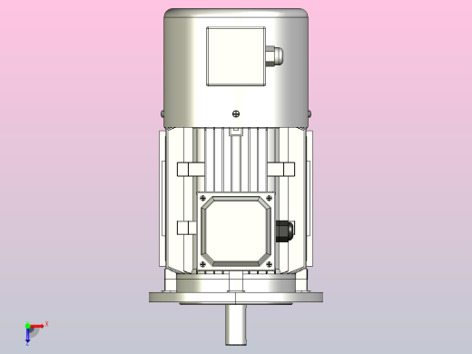 YVF2系列电机B35安装(63～180L)[YVF2-90L-4P-1.5kW-B35]俯视缩略图