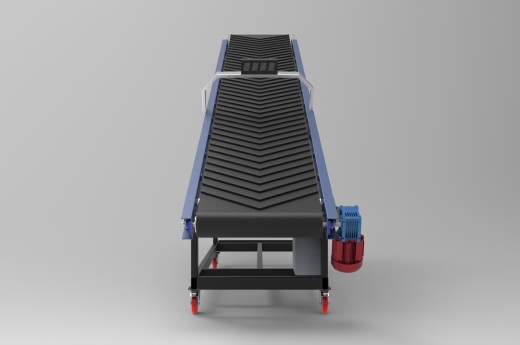 卡车装货输送机3D数模图纸 STEP X_T格式缩略图