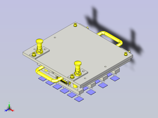一款探针夹具的切换3D图模型
