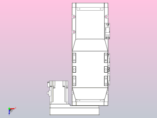 滚珠丝杠直线轴内置导轨TPA-GCR-120-1610C-L100-MR-M40-N3俯视缩略图