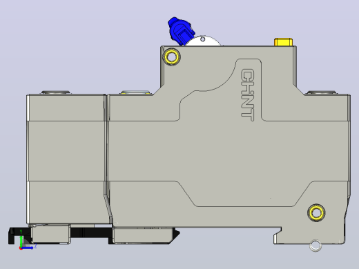 NXBLE-125G 2P剩余电流动作断路器三维模型202306左视缩略图