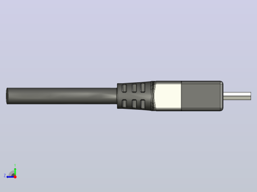 USB2.0公头连接器右视缩略图