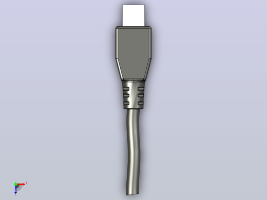USB2.0公头连接器俯视缩略图
