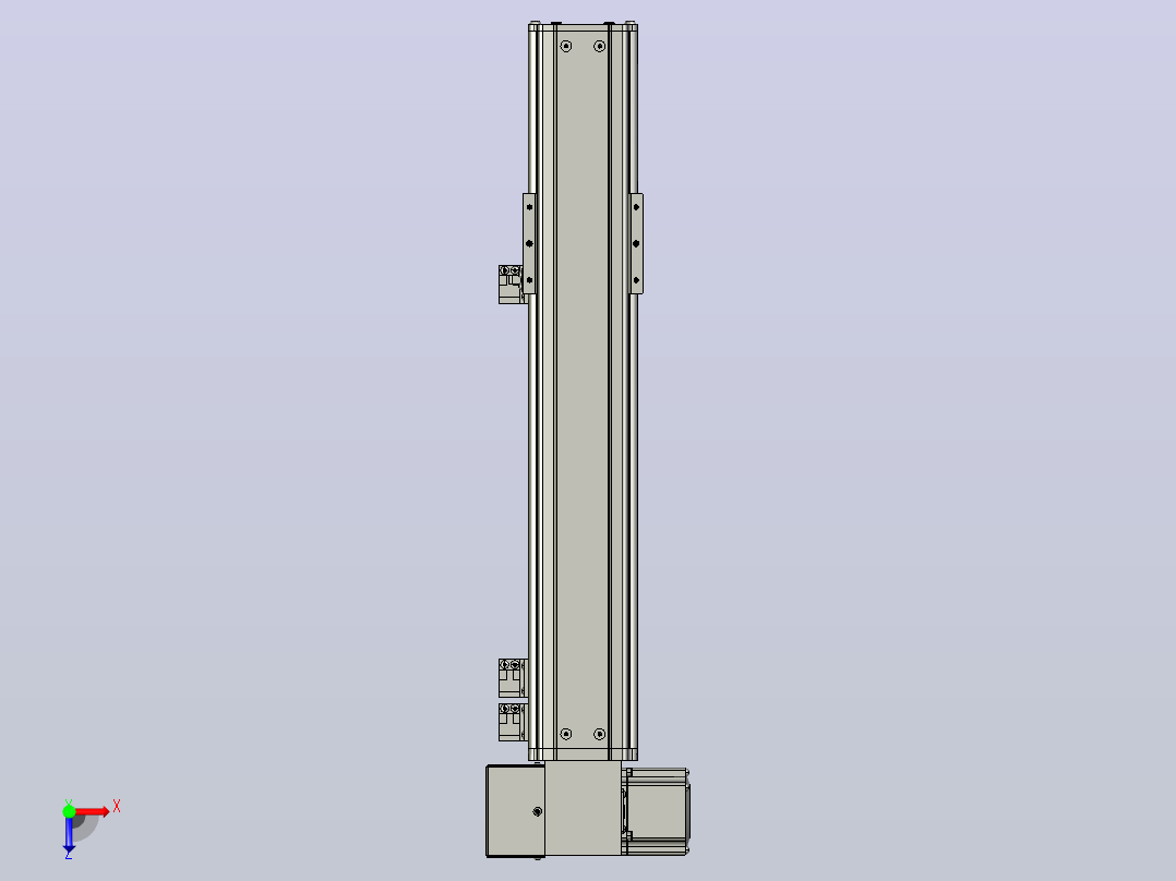 MT75BT半封闭皮带滑台[MT75BT.L80.300.LD.P40.C3]俯视图