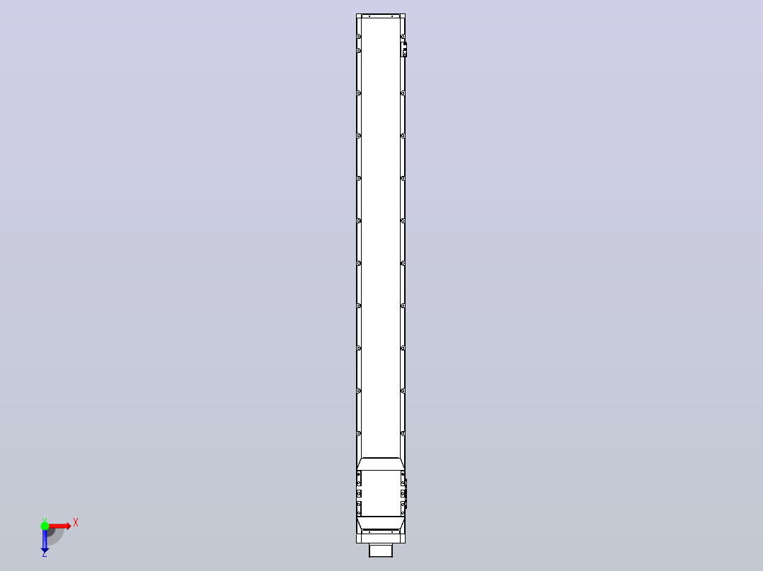 滚珠丝杠直线轴内置导轨TPA-GCR-170-2510C-L1550-MP-M75-N3俯视图
