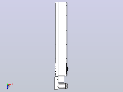 皮带直线轴半封闭可选导轨TPA-HNB-175D-140-L750-ML-C-P75-N3俯视缩略图