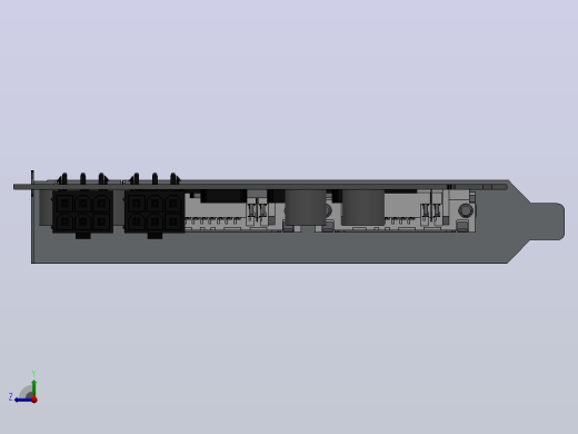 无散热片的Geforce GTX 560 Ti显卡右视缩略图