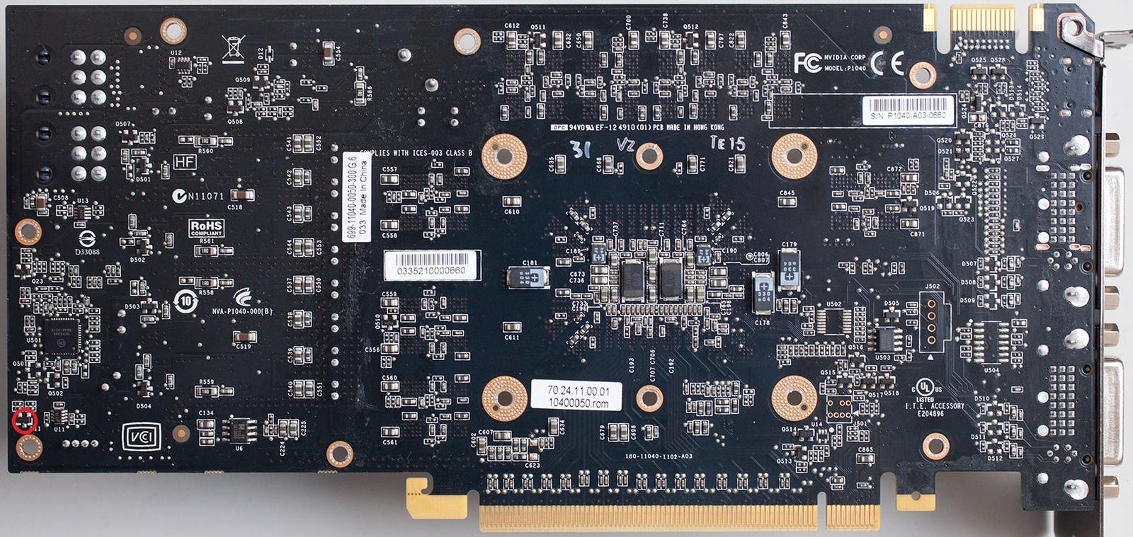 无散热片的Geforce GTX 560 Ti显卡