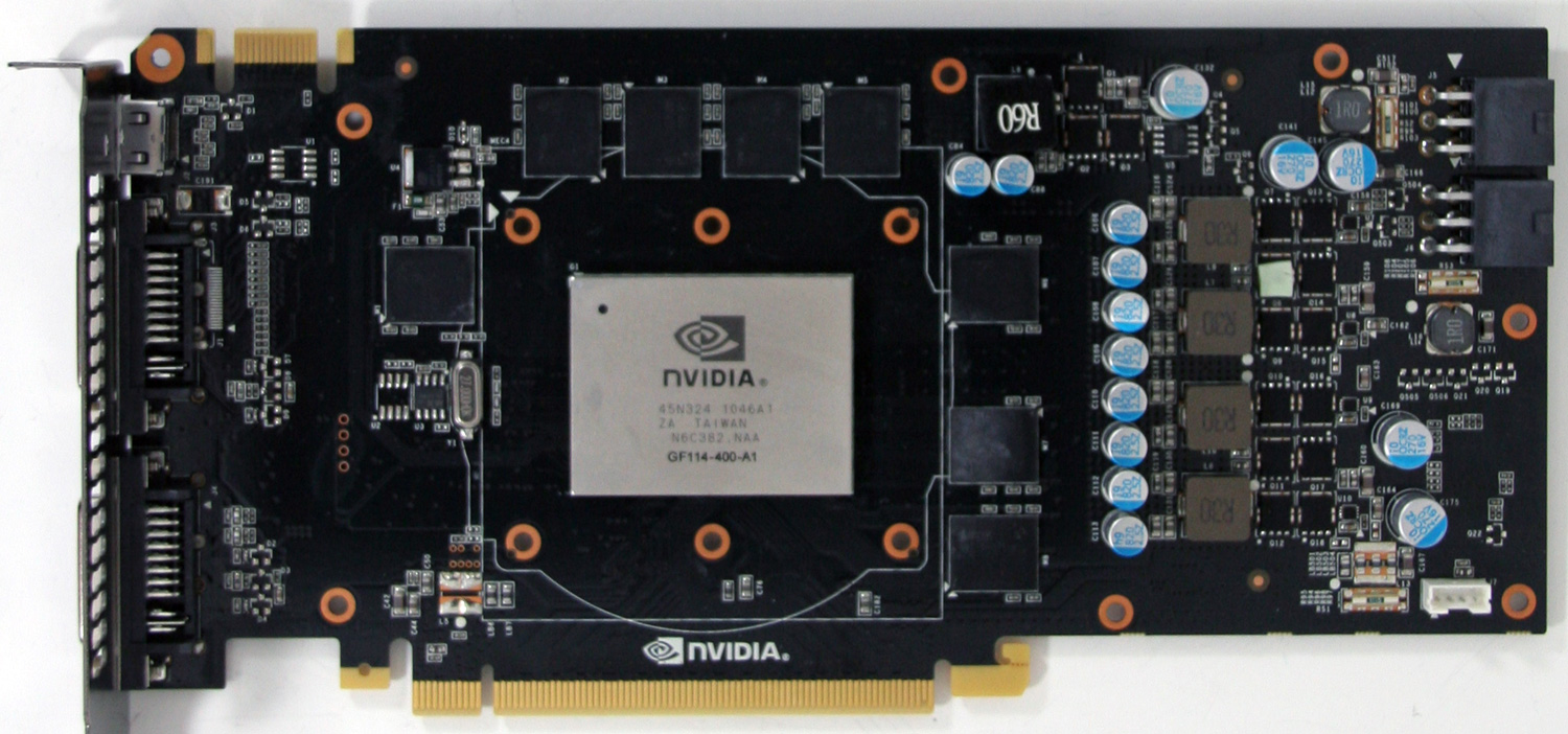 无散热片的Geforce GTX 560 Ti显卡