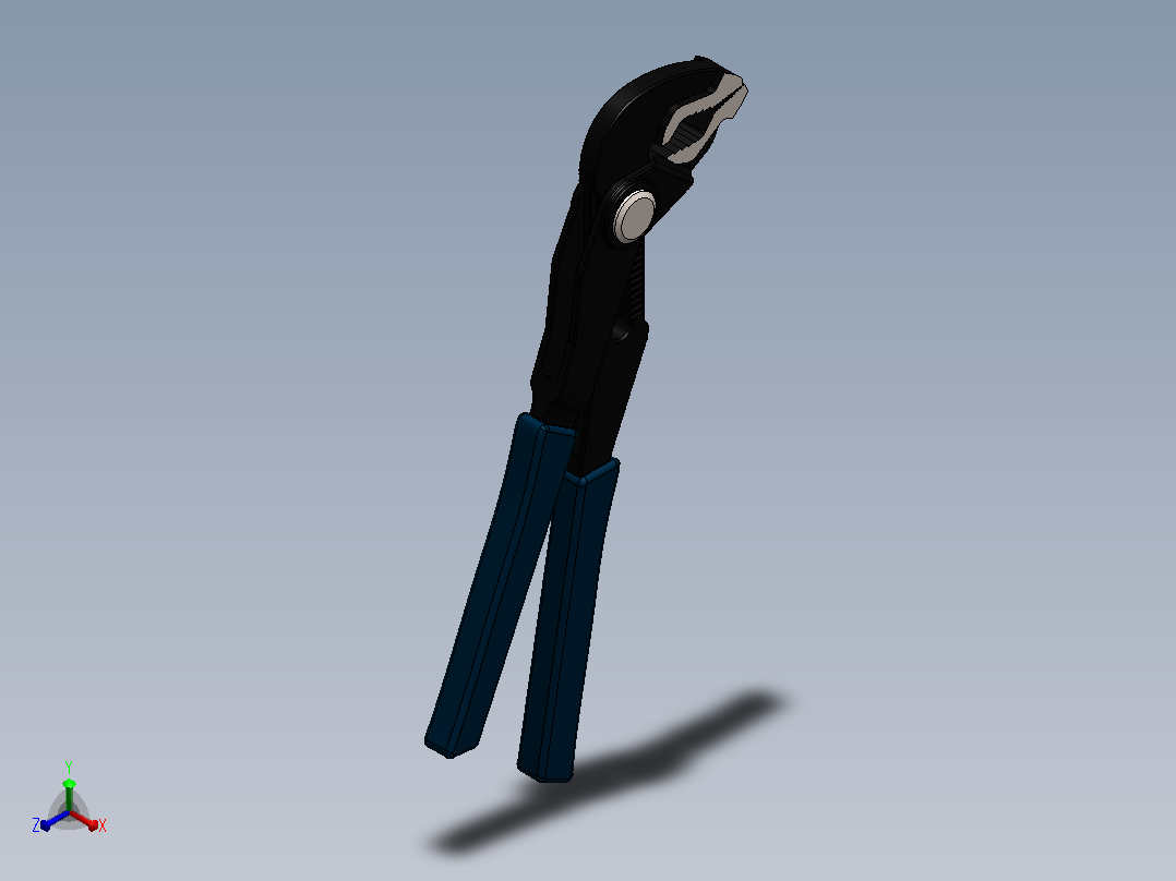可调钳子正等轴测图
