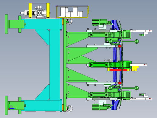 横梁焊接工装夹具左视缩略图