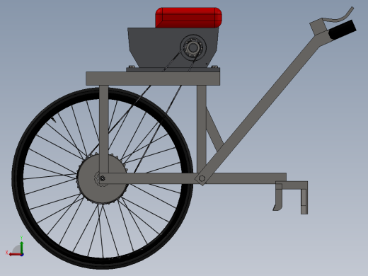 手扶除草机、单轮除草机（SW2016后视缩略图