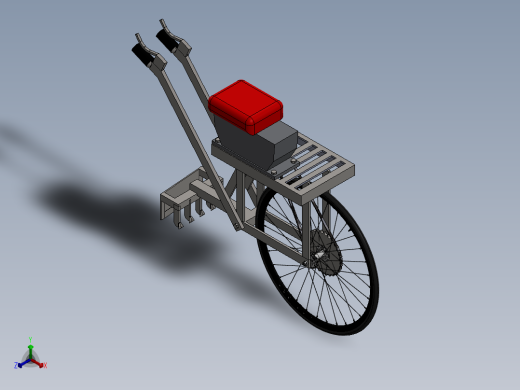手扶除草机、单轮除草机（SW2016正等轴测缩略图