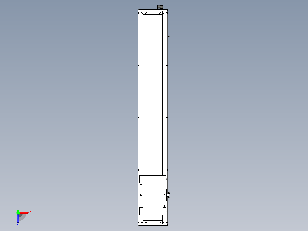 Toyo东佑达直线模组-ECH17-900-BM-750W+煞車俯视图