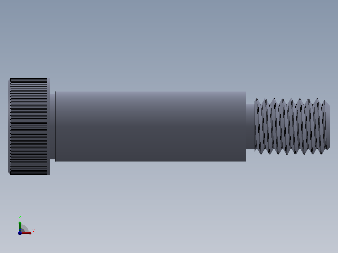 内六角螺螺栓-SB 0.500-13 x1.75.SLDPRT前视图