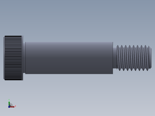 内六角螺螺栓-SB 0.500-13 x1.75.SLDPRT前视缩略图