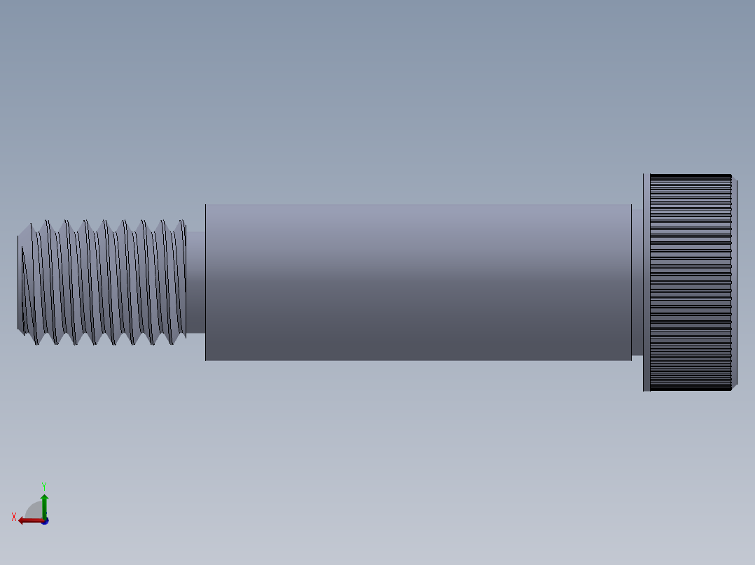 内六角螺螺栓-SB 0.500-13 x1.75.SLDPRT后视图