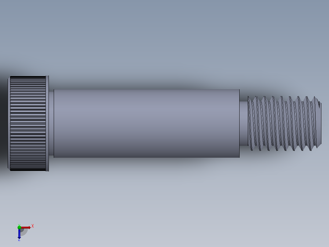 内六角螺螺栓-SB 0.500-13 x1.75.SLDPRT俯视图