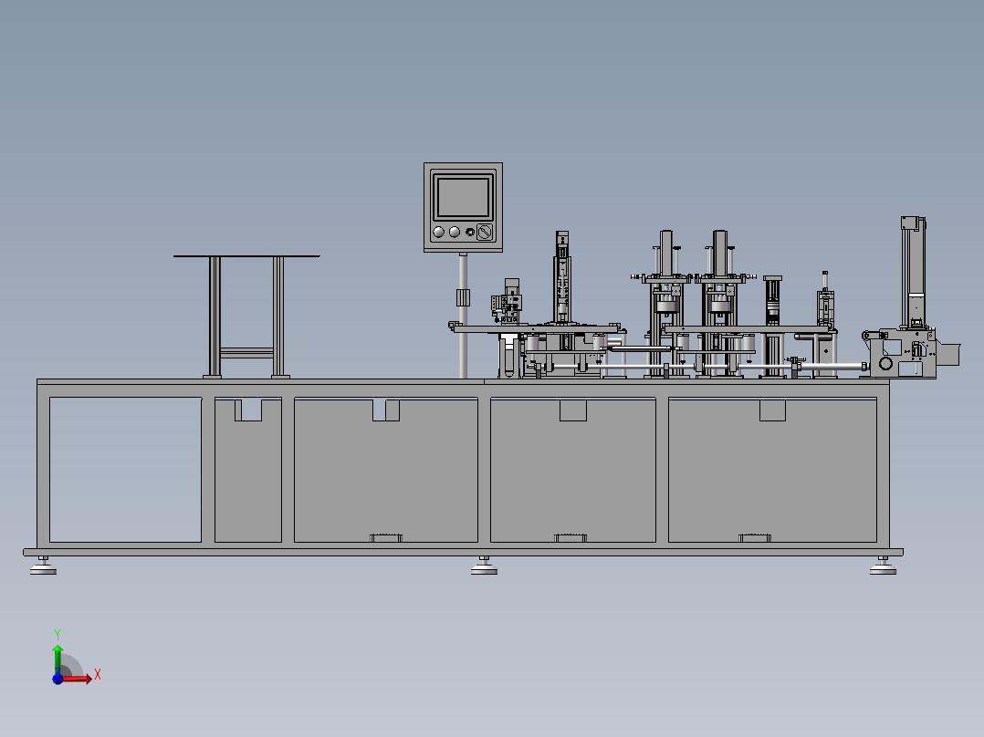 激光焊线合成卡双界面卡生产设备(部分)前视图